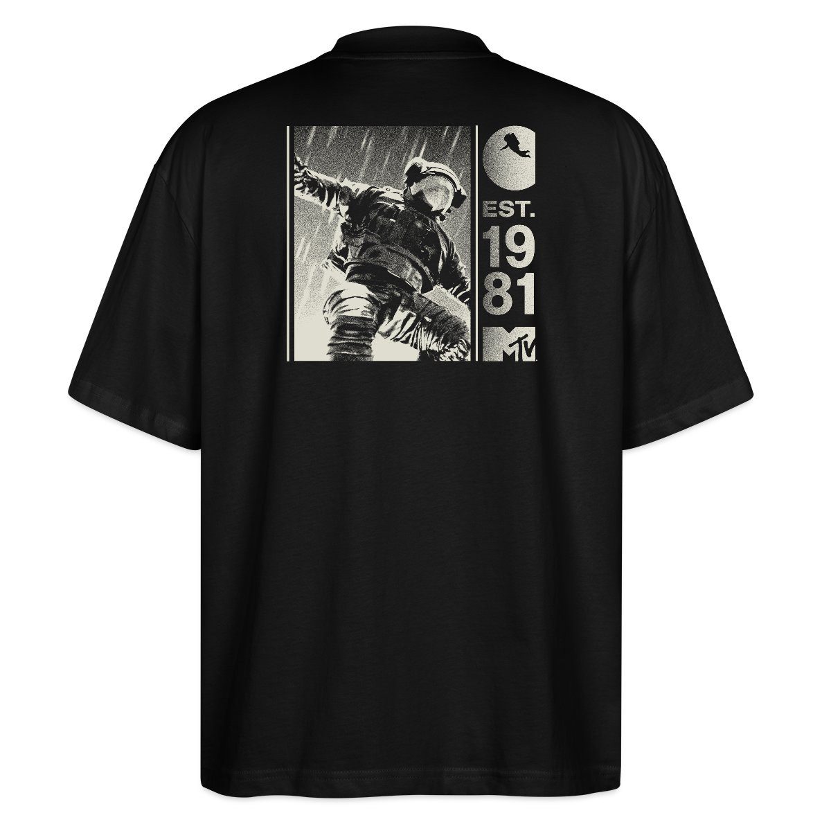 T-Shirt MTV Astronaut Est. 1981 Cooles Design Rückendesign Oversize Unisex T-S