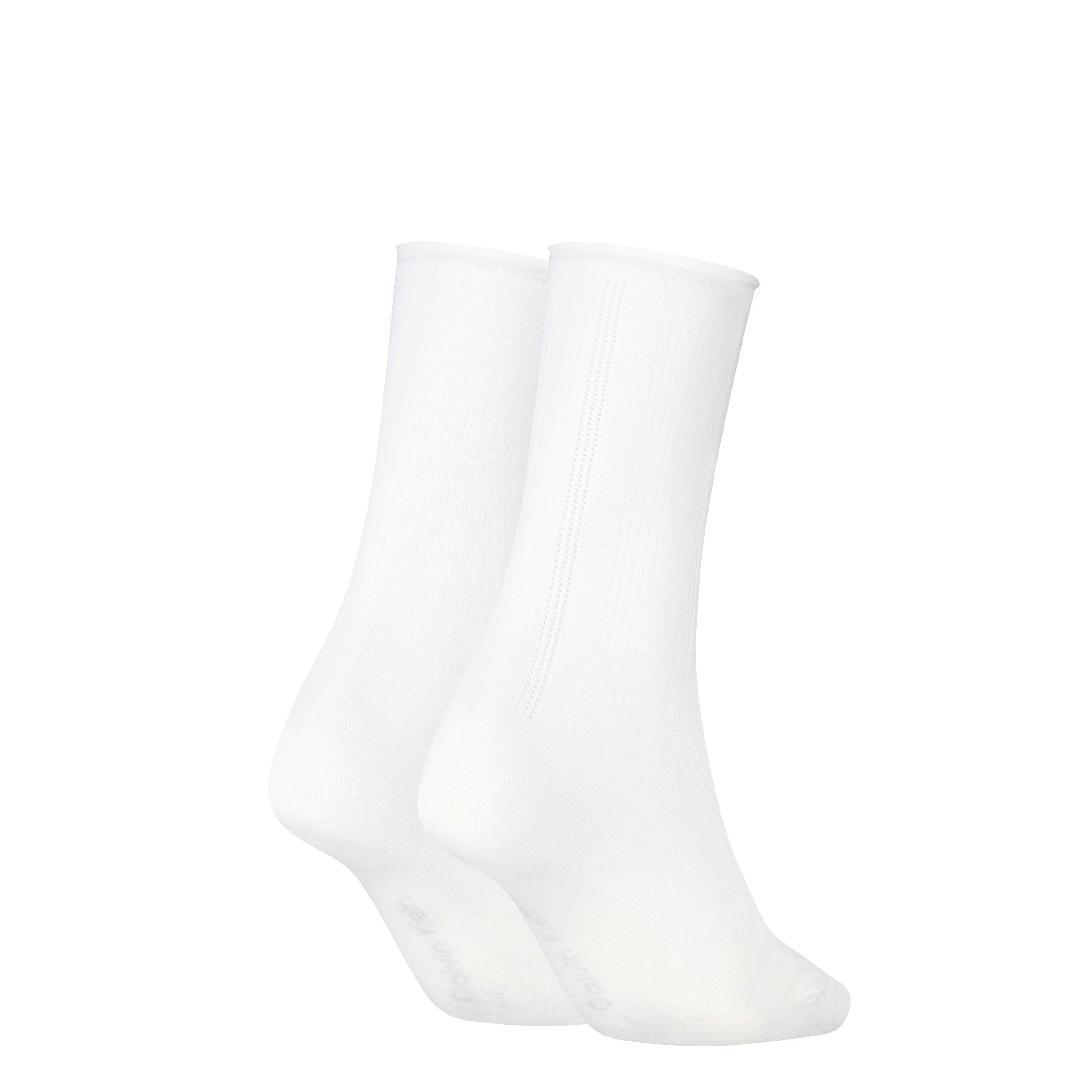 Calvin Klein Socken CK WOMEN SOCK PELERINE (2 Paar) mit kleinem Rollbund, elastisch, Cotton-Mix