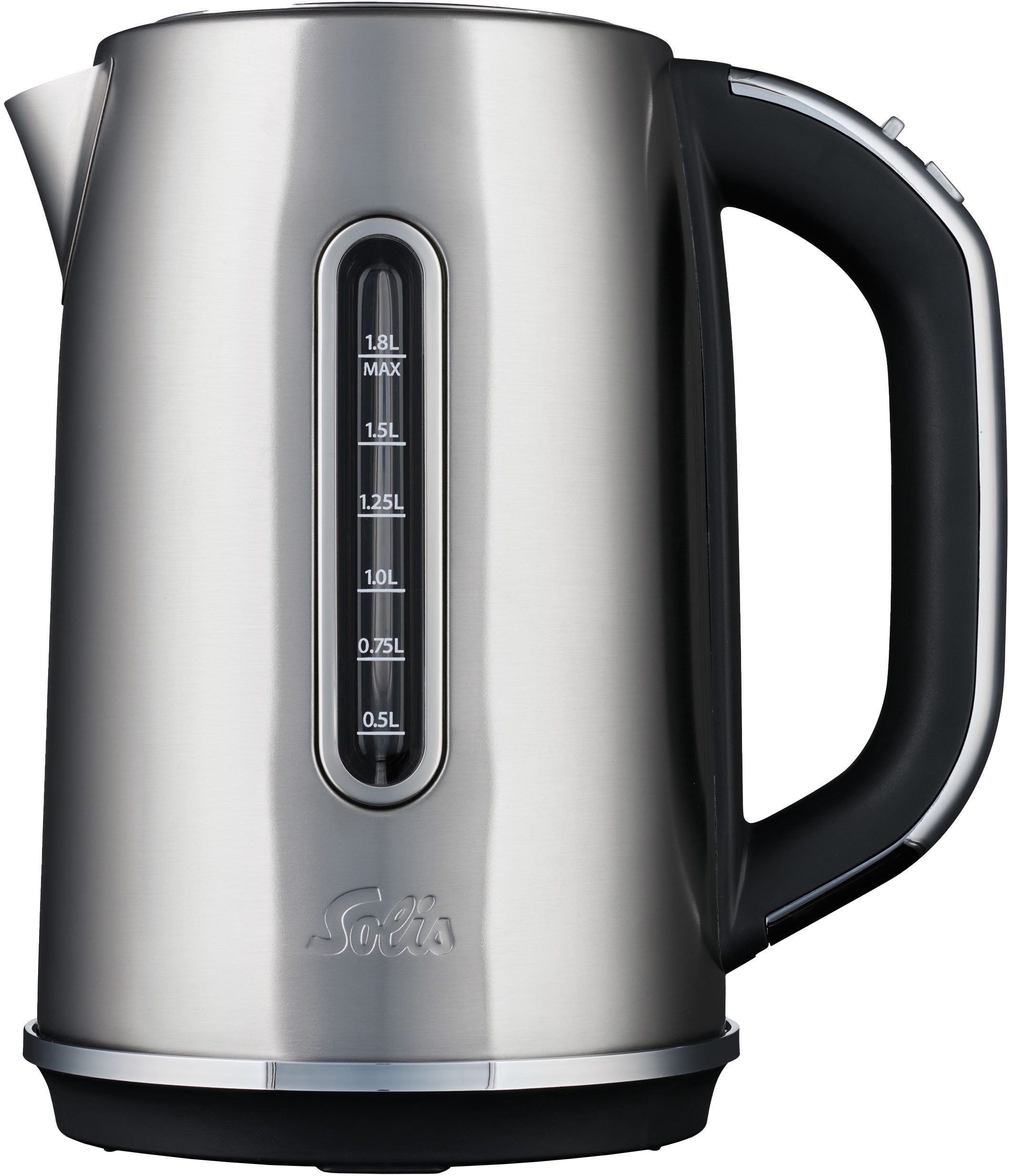 SOLIS OF SWITZERLAND Wasserkocher Flexi Temp Kettle(Typ 5519), 1,8 l, 2200 W, Digitaler Wasserkocher, Edelstahl