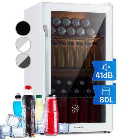 Klarstein Getränkekühlschrank HEA-BeersafeXXL-Quar 10039427, 83 cm hoch, 47.5 cm breit, Bierkühlschrank Getränkekühlschrank Flaschenkühlschrank mit Glastür