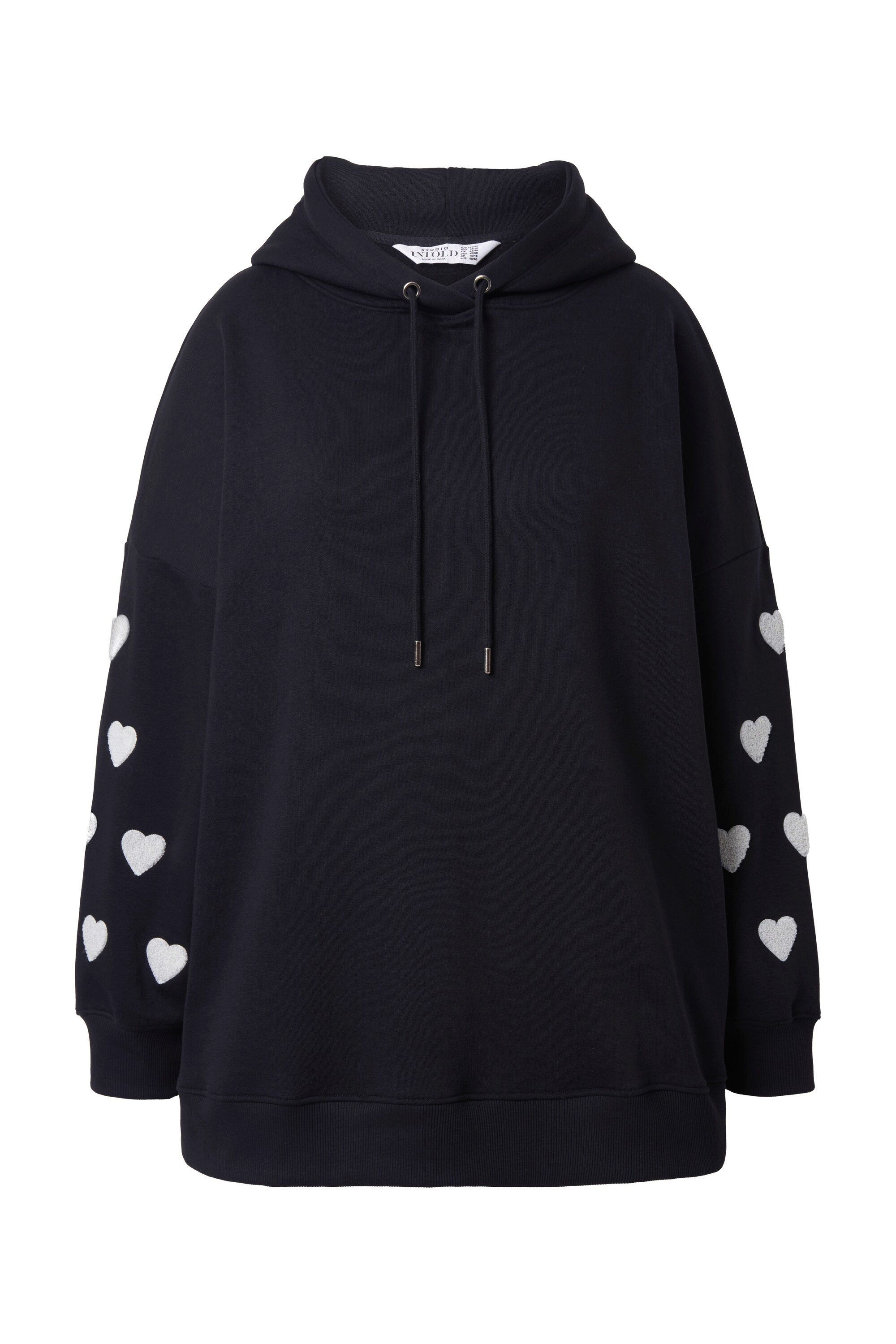 Studio Untold Sweatshirt Hoodie extra oversized Sweat Kapuze Ärmel-Hearts günstig online kaufen