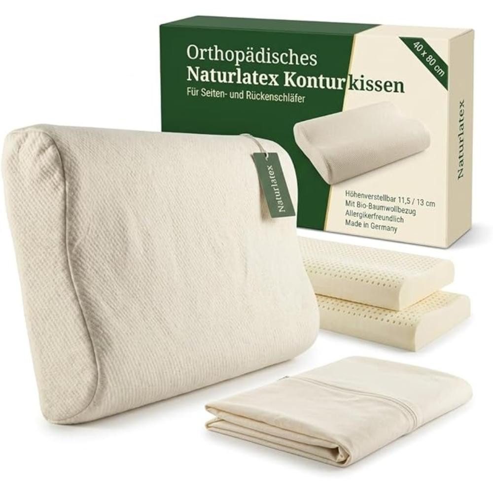 Nackenstützkissen Orthopädisches – Ergonomisches Kopfkissen – Höhenverstellbar