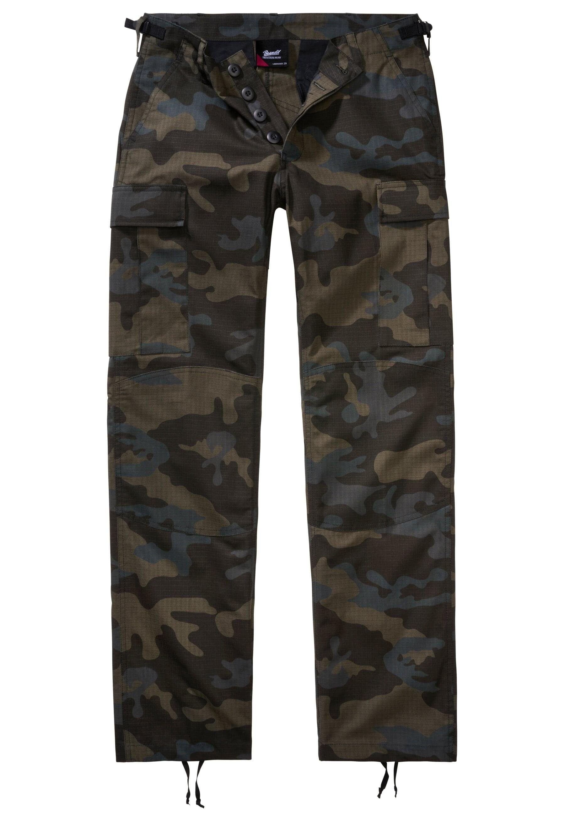 BDU Damen Cargohose Brandit (1-tlg) Trouser darkcamo Ripstop Ladies