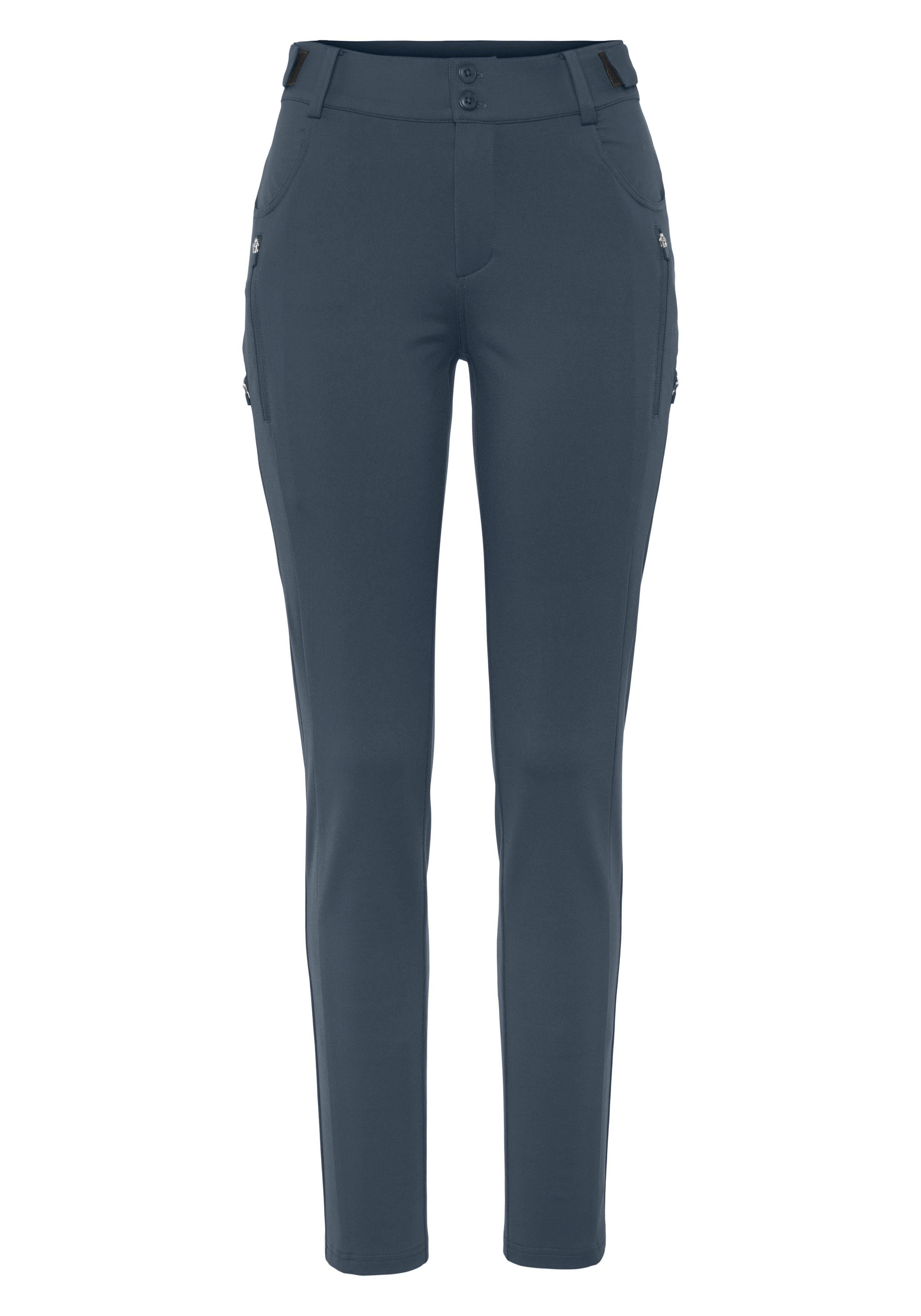 ACTIVE Slim innen LASCANA fit blau Trekkinghose angeraut weich