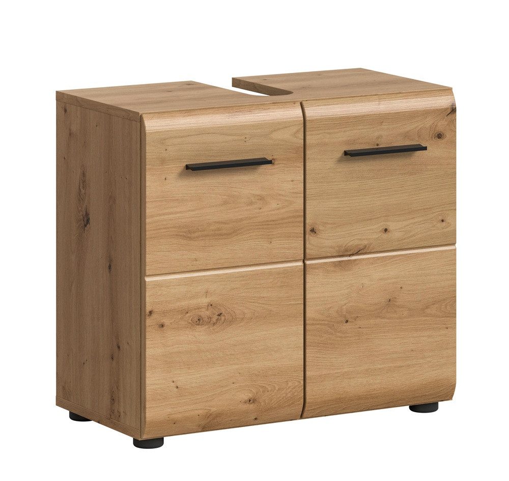 xonox.home Waschbeckenunterschrank Waschbeckenunterschrank Ice, mit Türen, Artisan Oak (1-St) Badmöbel, Einzelltyp