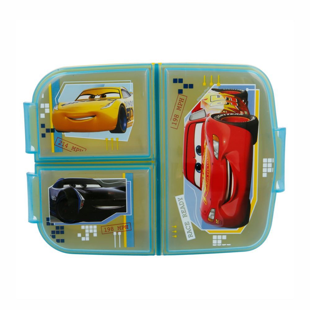 Disney Cars Lunchbox Brotdose Race 3 Fächer Disney Cars Lunch to Go Vesper Dose
