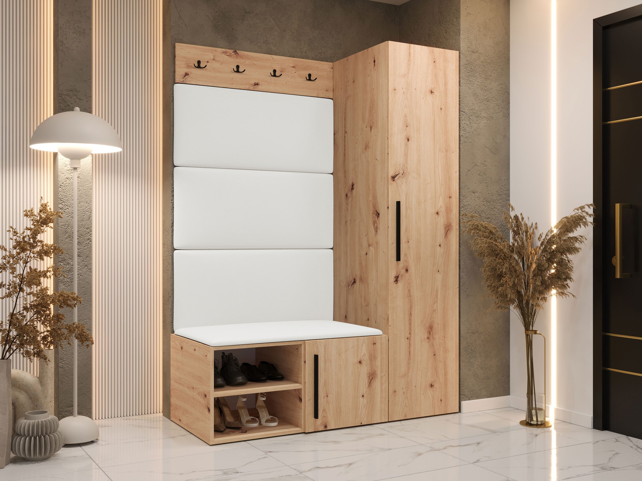 MIRJAN24 Garderoben-Set Medi II, (Drehtürenschrank, Schuhschrank, günstig online kaufen
