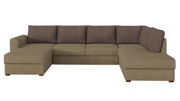 MIRJAN24 Wohnlandschaft Wilma Premium, mit zwei Bettkasten und Schlaffunktion, Couchgarnitur, Ecksofa, 6 Kissen im Set mit Reißverschluss