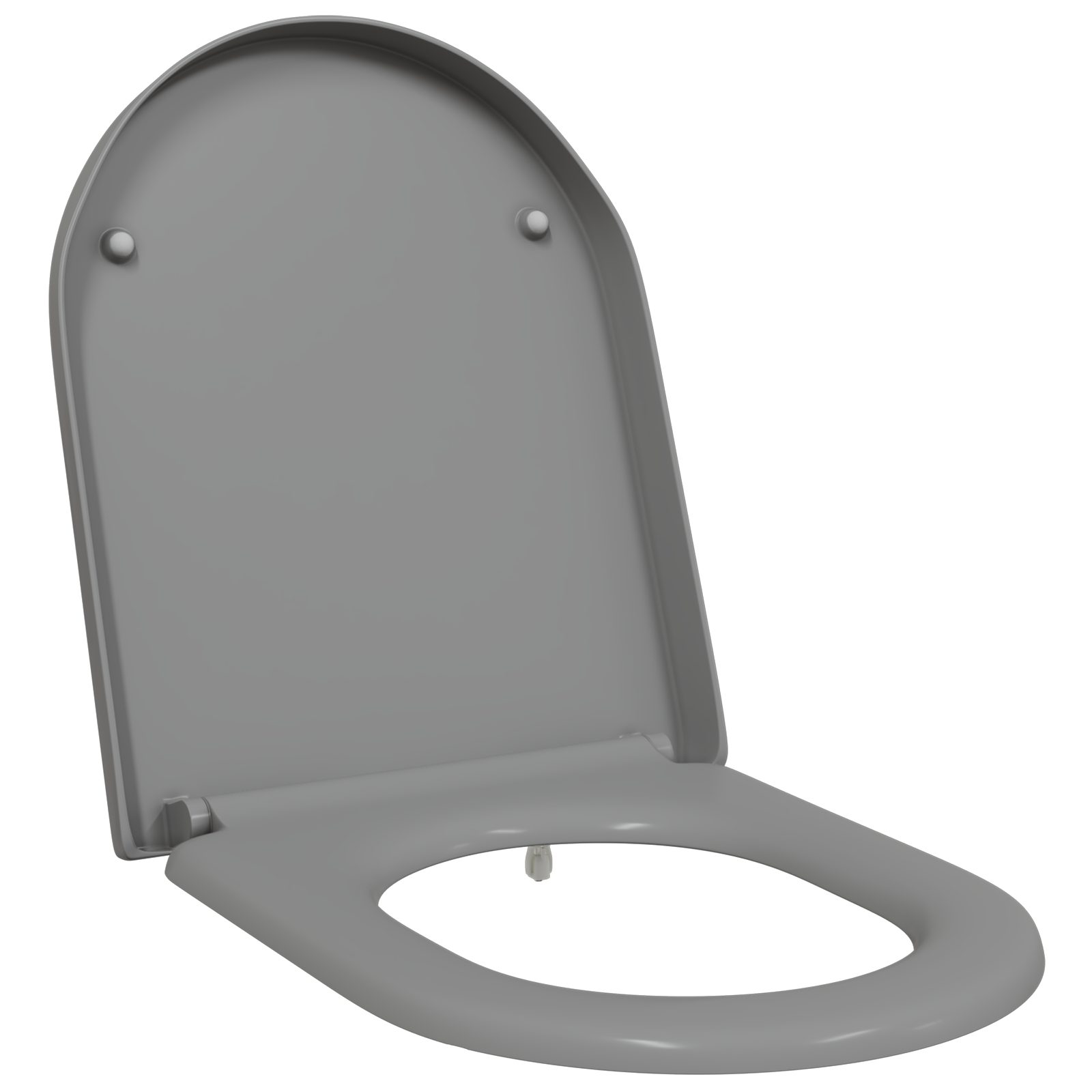 WC-Sitz Toilettensitz Quick Release Absenkautomatik Duroplast Grau
