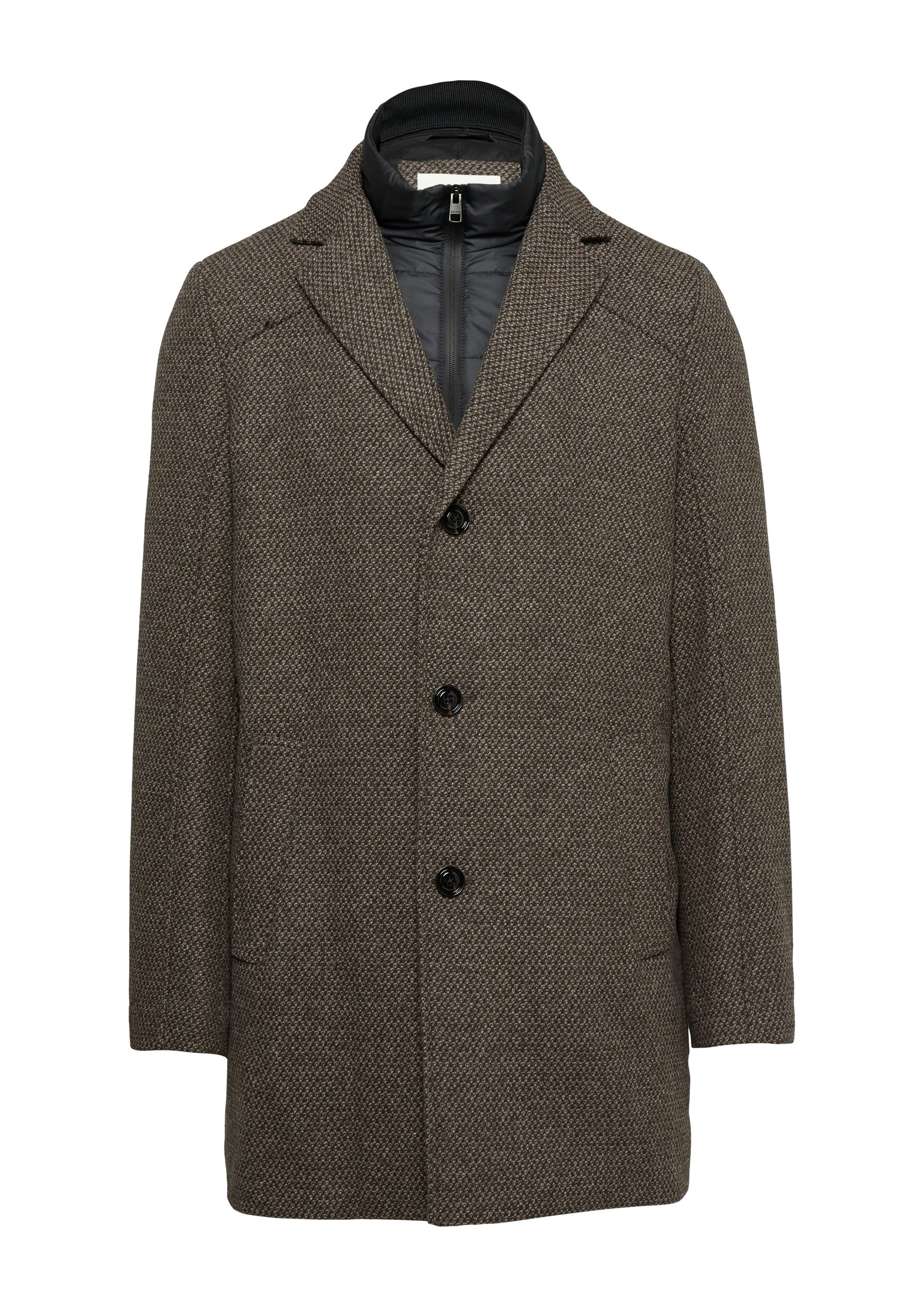 s.Oliver Wintermantel Outdoor-Mantel Wattierter Wollmix-Mantel mit günstig online kaufen