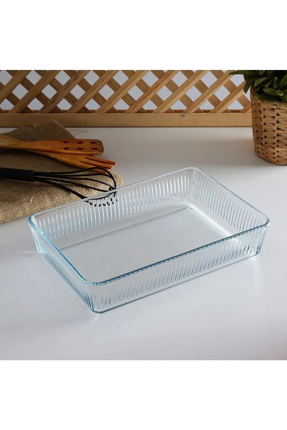 Pasabahce Auflaufform borcam Backform Auflaufform Rechteckig für Backofen, Mikrowelle