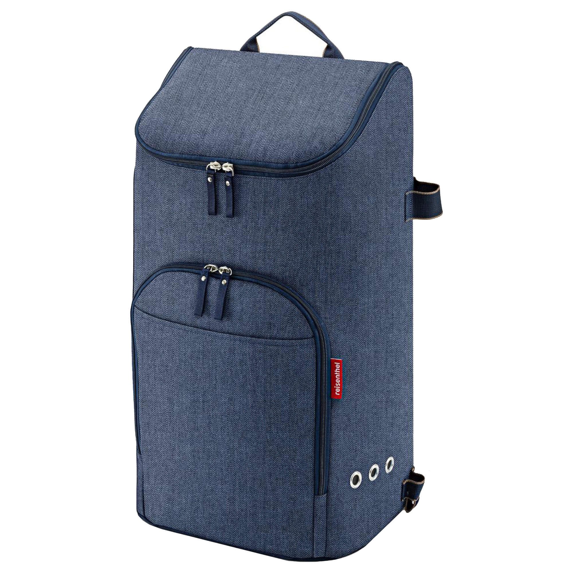 REISENTHEL® Einkaufstrolley citycruiser bag - Einkaufstasche 60 cm (herringbone dark blue), 45 l