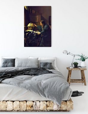 Pixxprint Leinwandbild Johannes Vermeer - Der Astronom, Johannes Vermeer - Der Astronom (1 St), Leinwandbild fertig bespannt, inkl. Zackenaufhänger