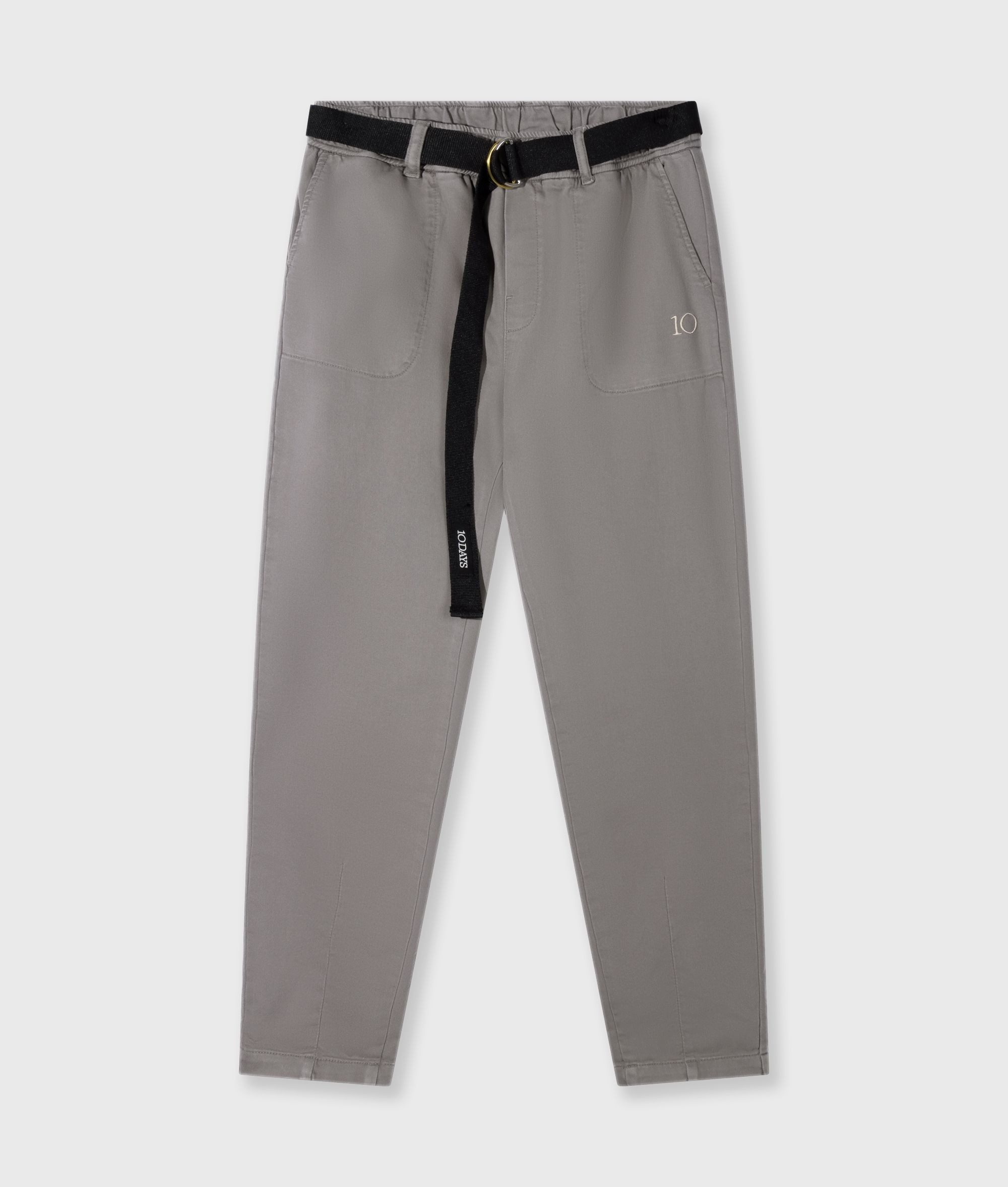 10DAYS Chinos Belted pants jog twill