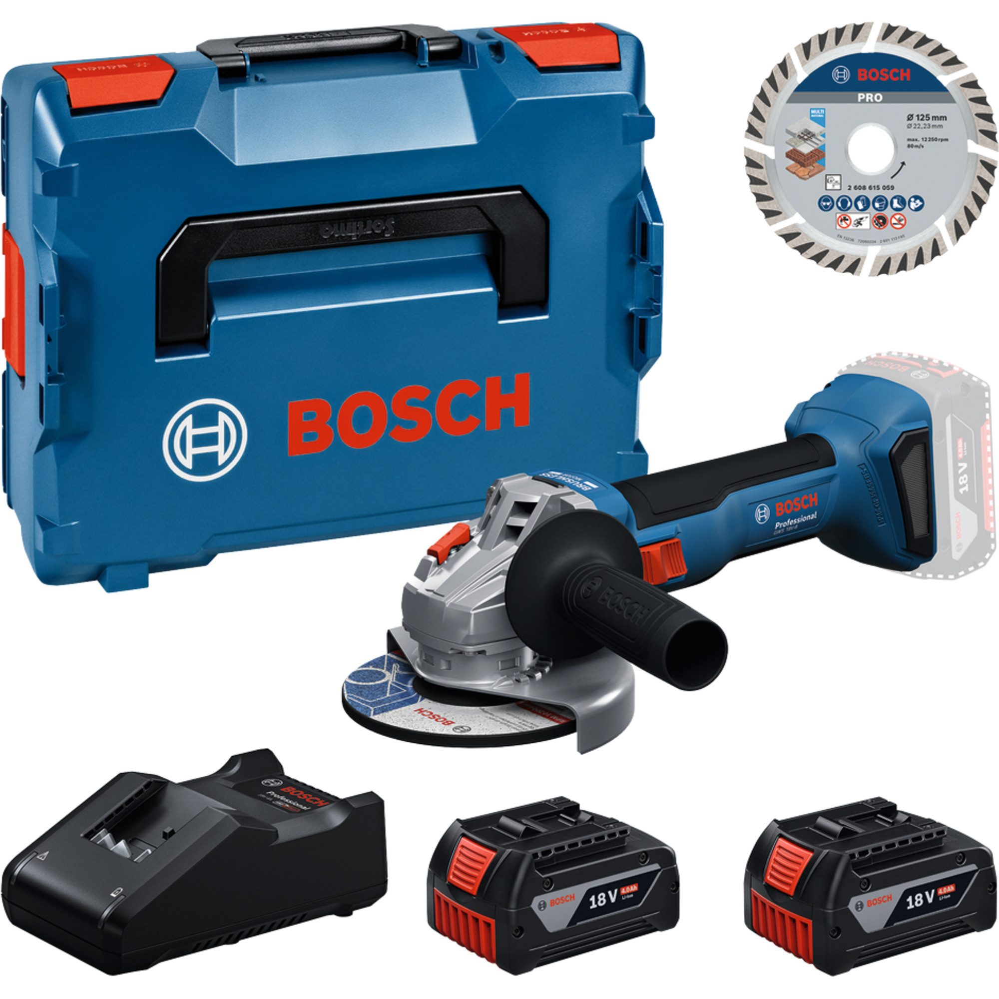 Bosch Professional Winkelschleifer Bosch Professional Werkzeug-Set Akku