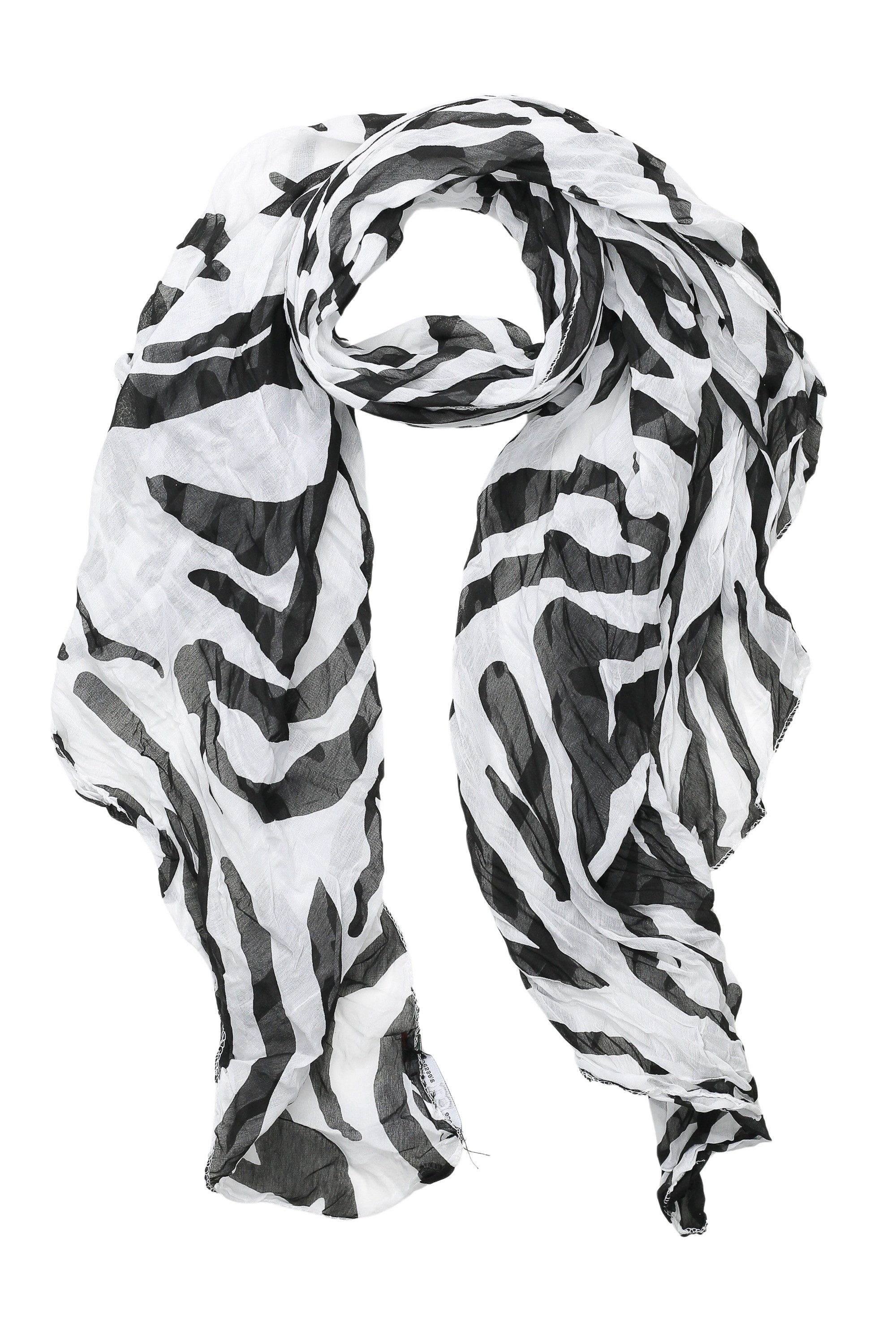 COLLEZIONE ALESSANDRO Modeschal Zebra, (1-St), mit Zebra-Muster, Made in Italy