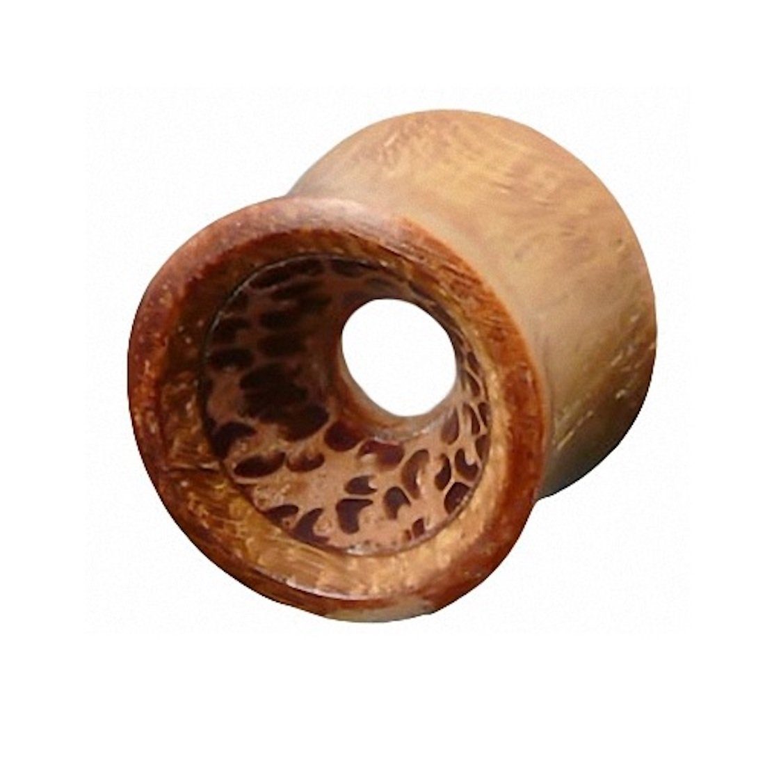 Taffstyle Plug Flesh Tunnel Ohr Plug Ear Piercing Organic mit Hol, Flesh Tunnel Ohr Plug Ear Piercing Organic Holz Double Flared Braun | Plugs