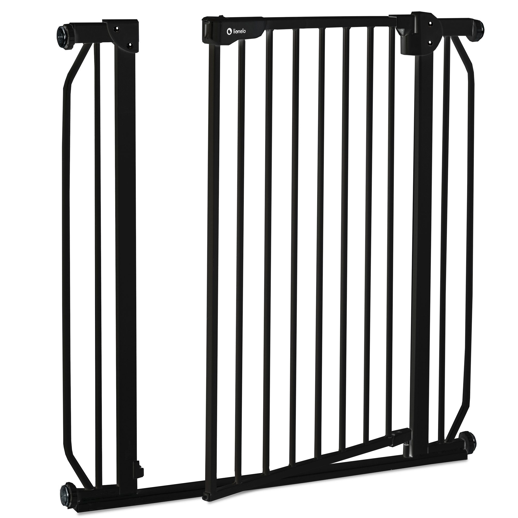 lionelo Türschutzgitter Truus Slim und Led (TOP),  ohne Bohren Metall 90° Stop beidseitig schwenkbar 75-105cm