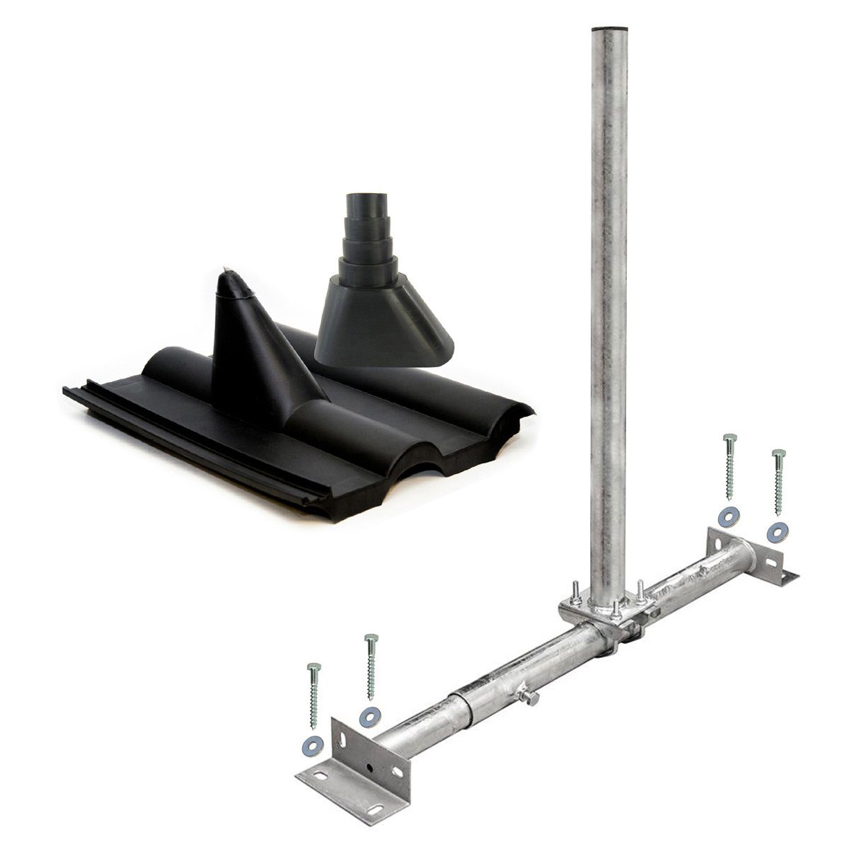 PremiumX »Dachsparrenhalter Satellitenschüssel Montage Set