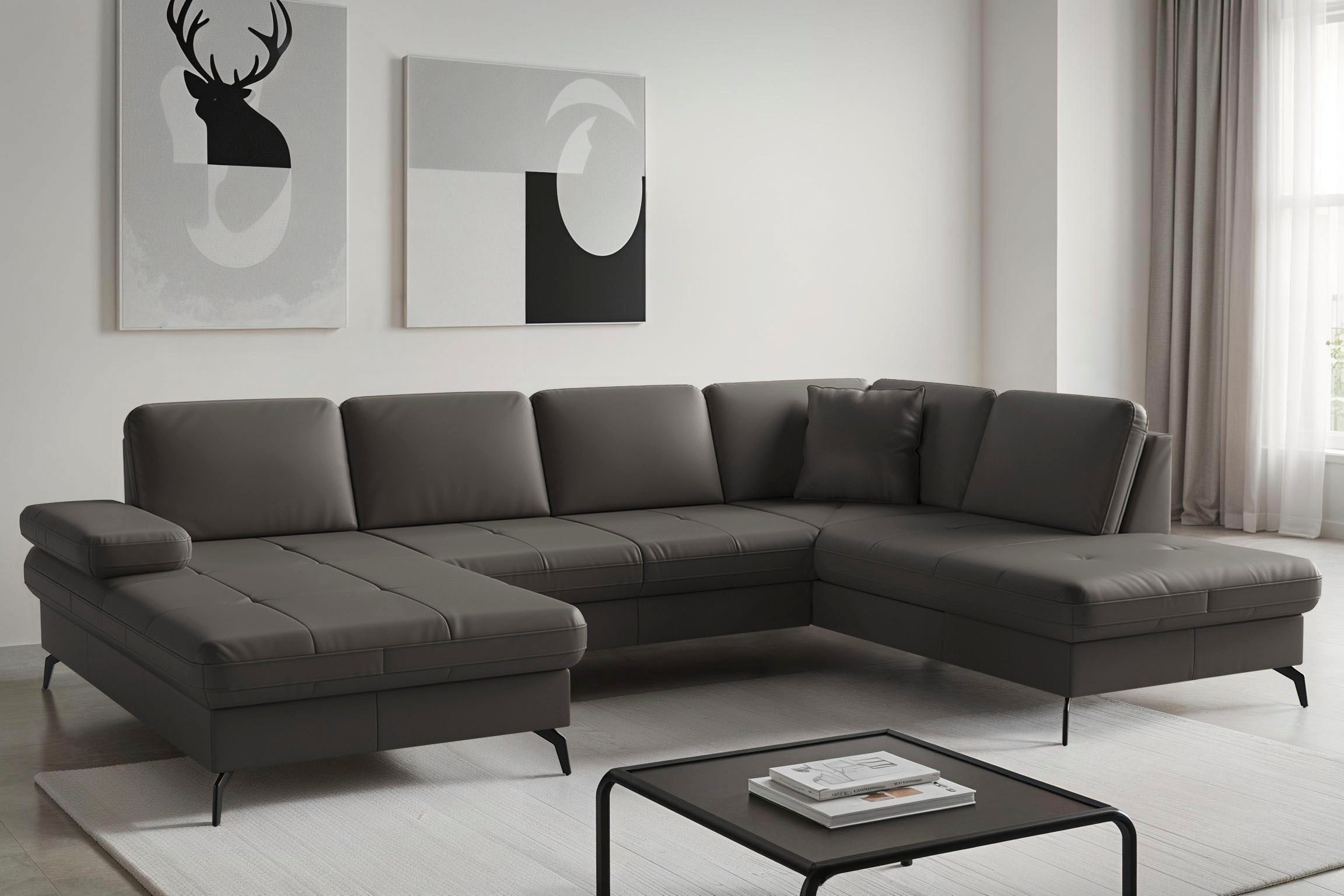 sit&more Wohnlandschaft Morris Jubi, Breite 300 cm, mit Armteilfunktion, optional mit Bettfunktion