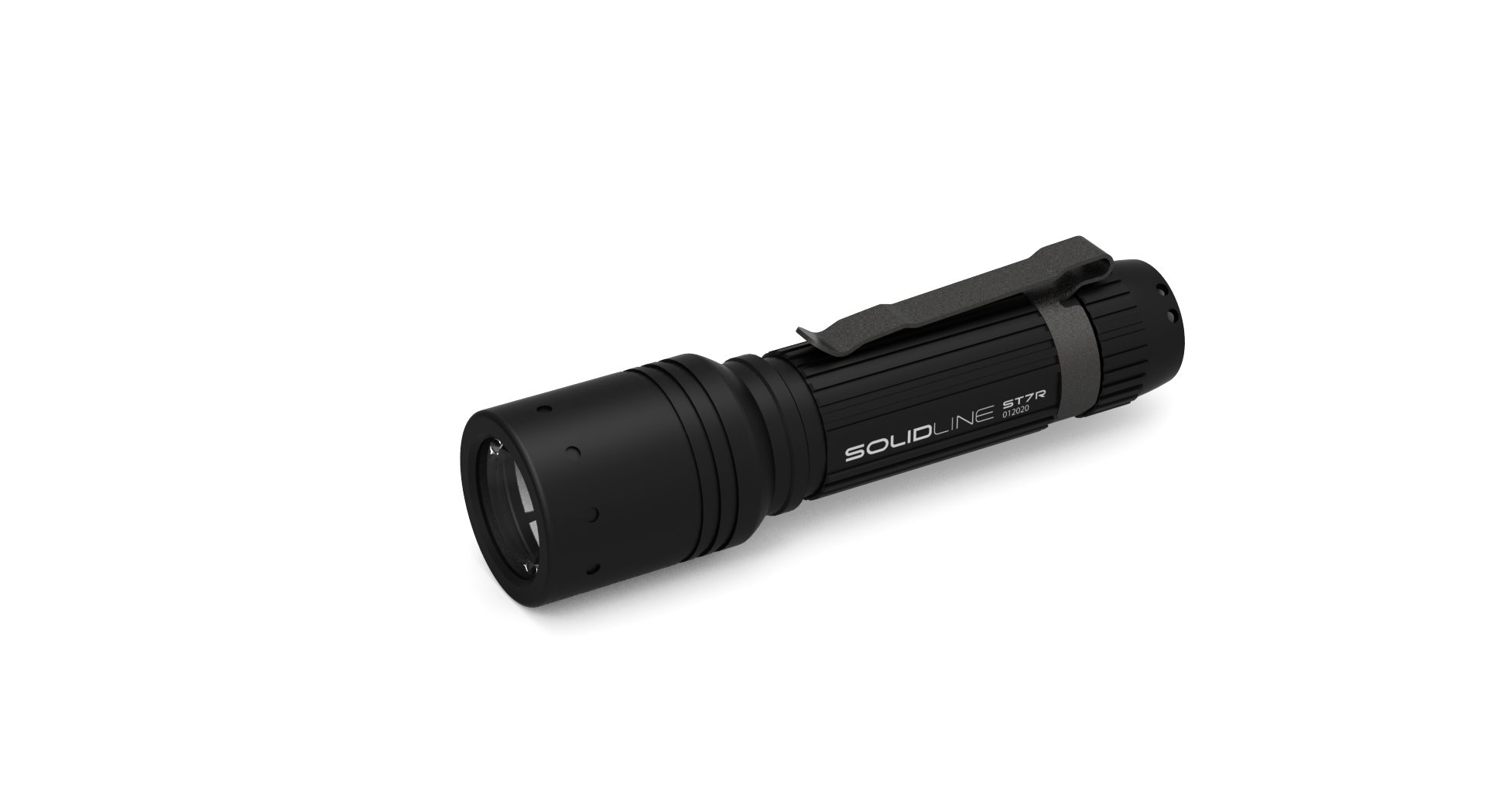 SOLIDLINE Taschenlampe ST7R, Bis zu 250 lm, 150 m Leuchtweite, max. 40 Std Laufzeit, IP54, Akku