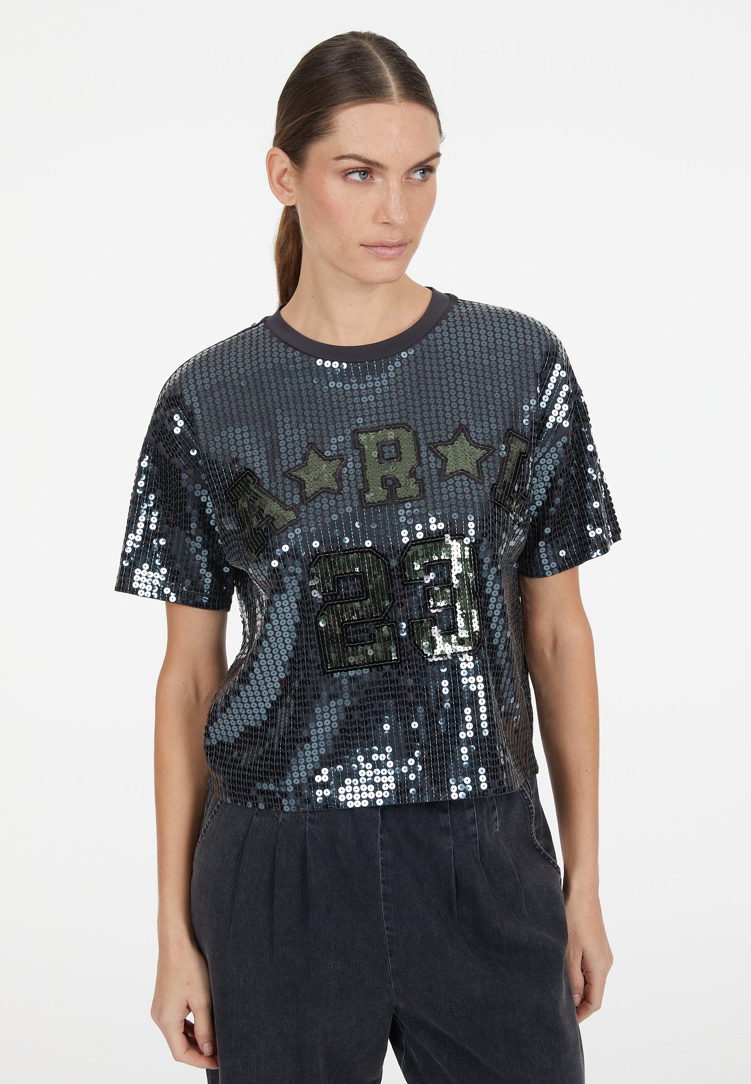 MARC AUREL Shirtbluse im College Look günstig online kaufen