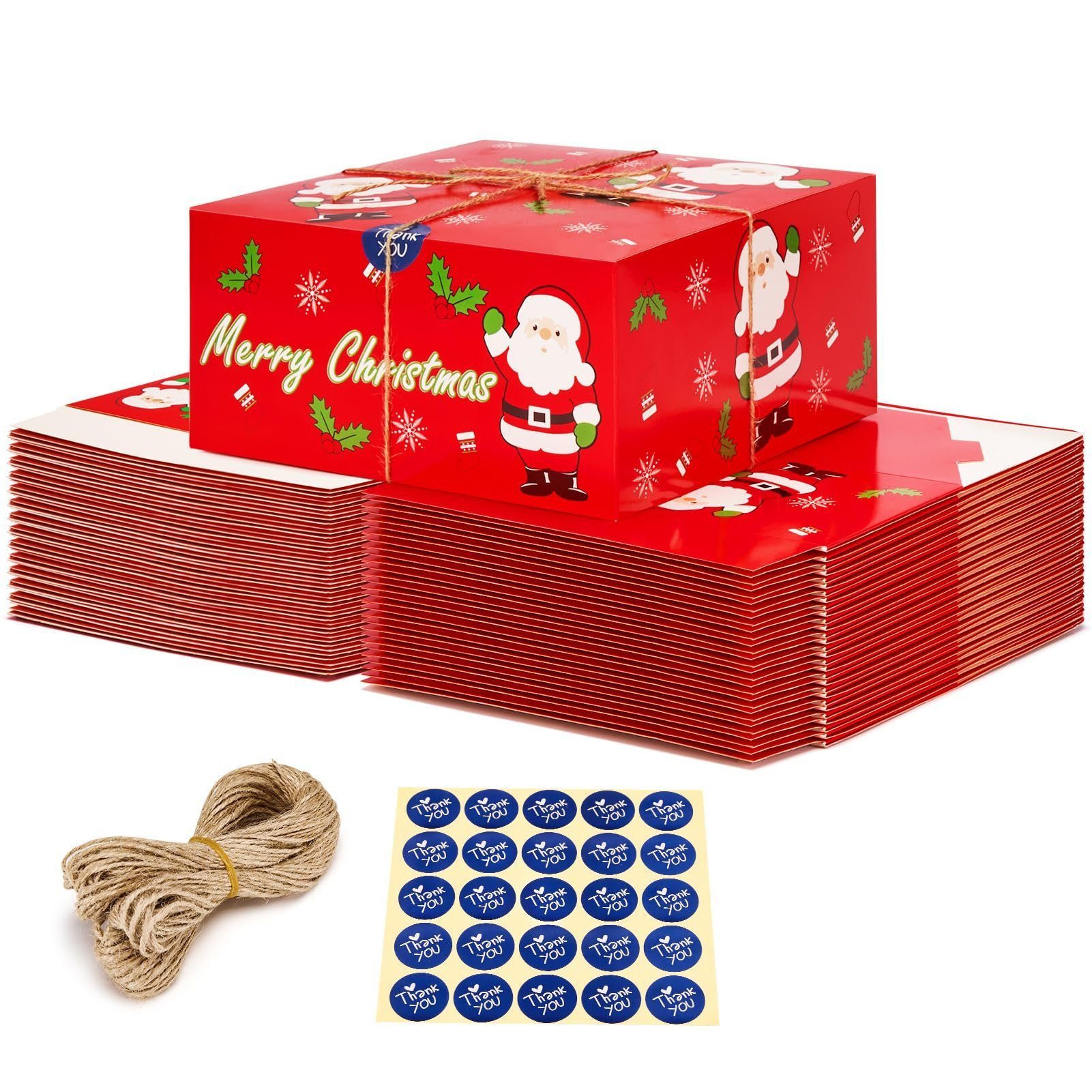 Switory Geschenkbox Süßigkeiten Karton, Geschenkboxen für Weihnachten, (30 St), für Schmuck Einladung Geschenk Party Fest