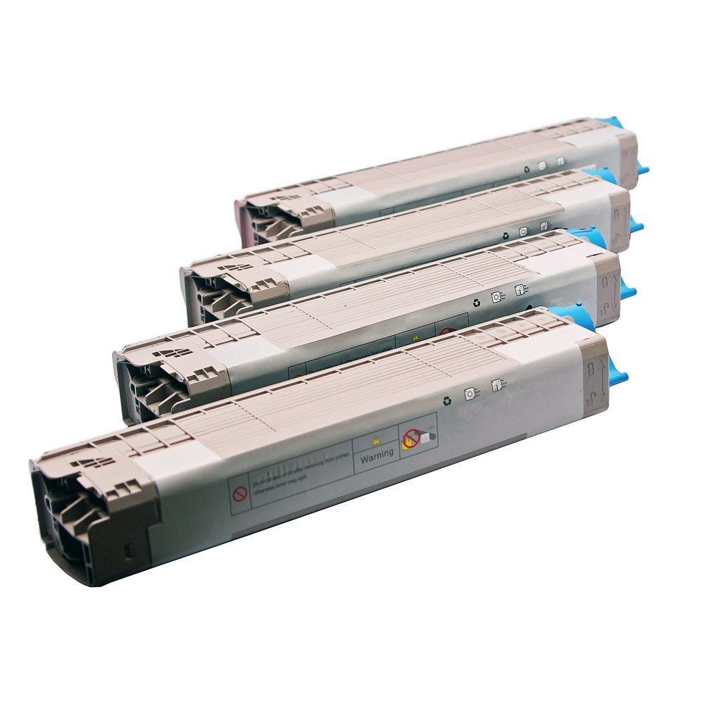 ABC Tonerkartusche, Kompatibles Set 4x Toner für Oki MC860 MC860DN MC860CDTN MC860CDXN