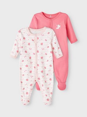 Name It Schlafoverall NBFNIGHTSUIT 2P W/F STRAWBERRY