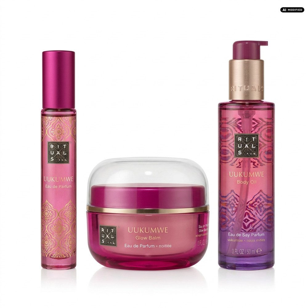 Rituals Eau de Parfum Rituals Uukumwe Nouwa Parfum Glow Balm Body Oil Set, Parfum, Glow-Balm und Körperöl im perfekt abgestimmten Pflegeset