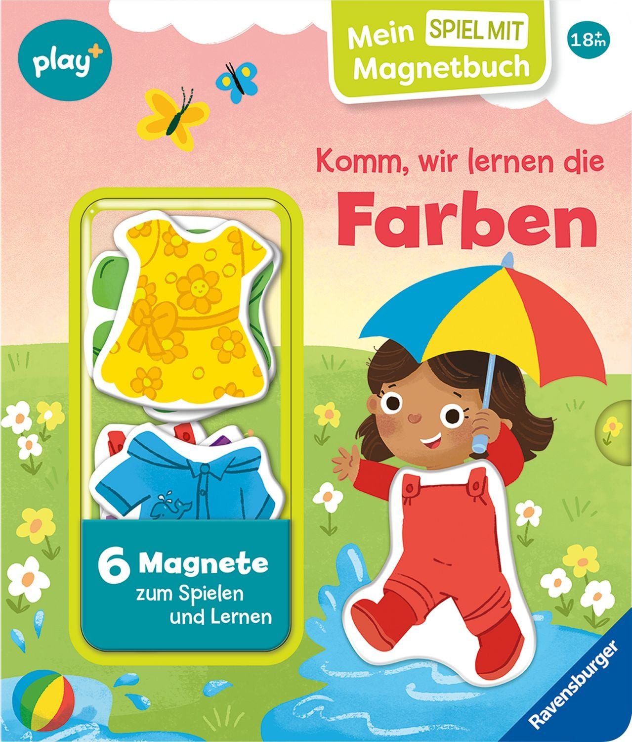 Play+ Mein Spiel mit-Magnetbuch Komm, wir lernen die Farben - ab 18 Mo / Kathrin Lena Orso
