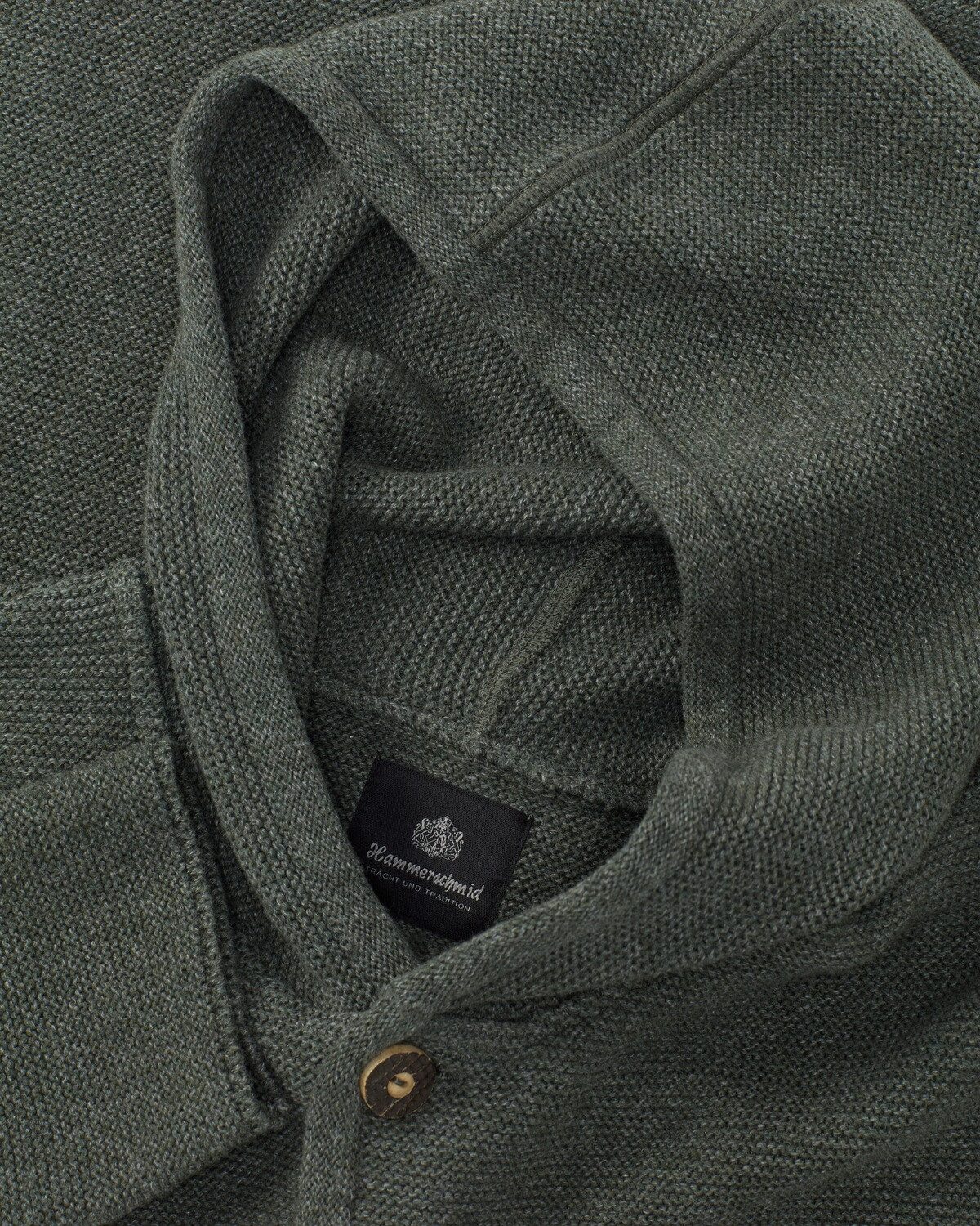 Hammerschmid Trachtenstrickjacke Kapuzen-Strickjacke Tobias