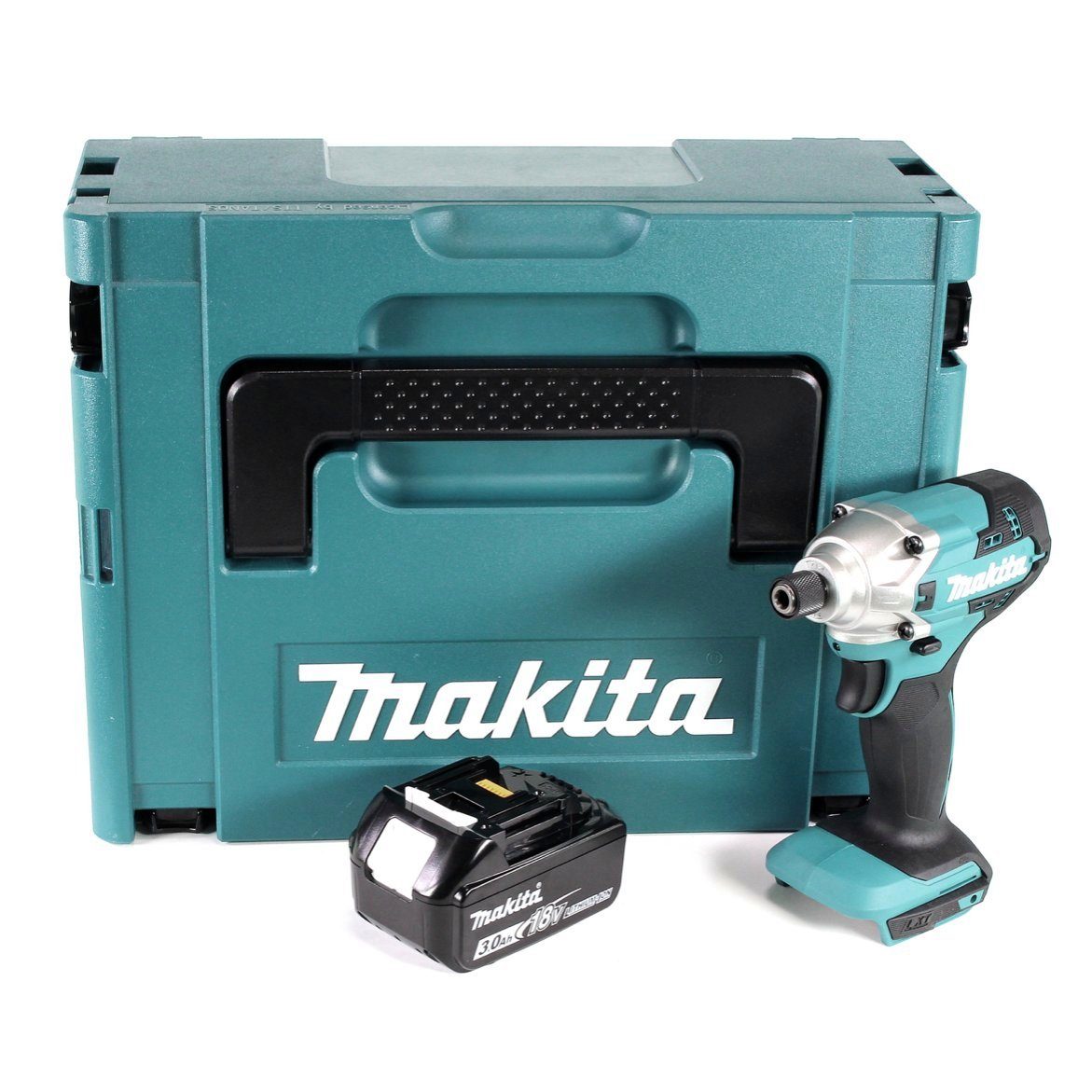 Makita Akku-Schlagschrauber DTD 156 F1J Akku Schlagschrauber 18V 155Nm + 1x Akku 3,0Ah + Makpac