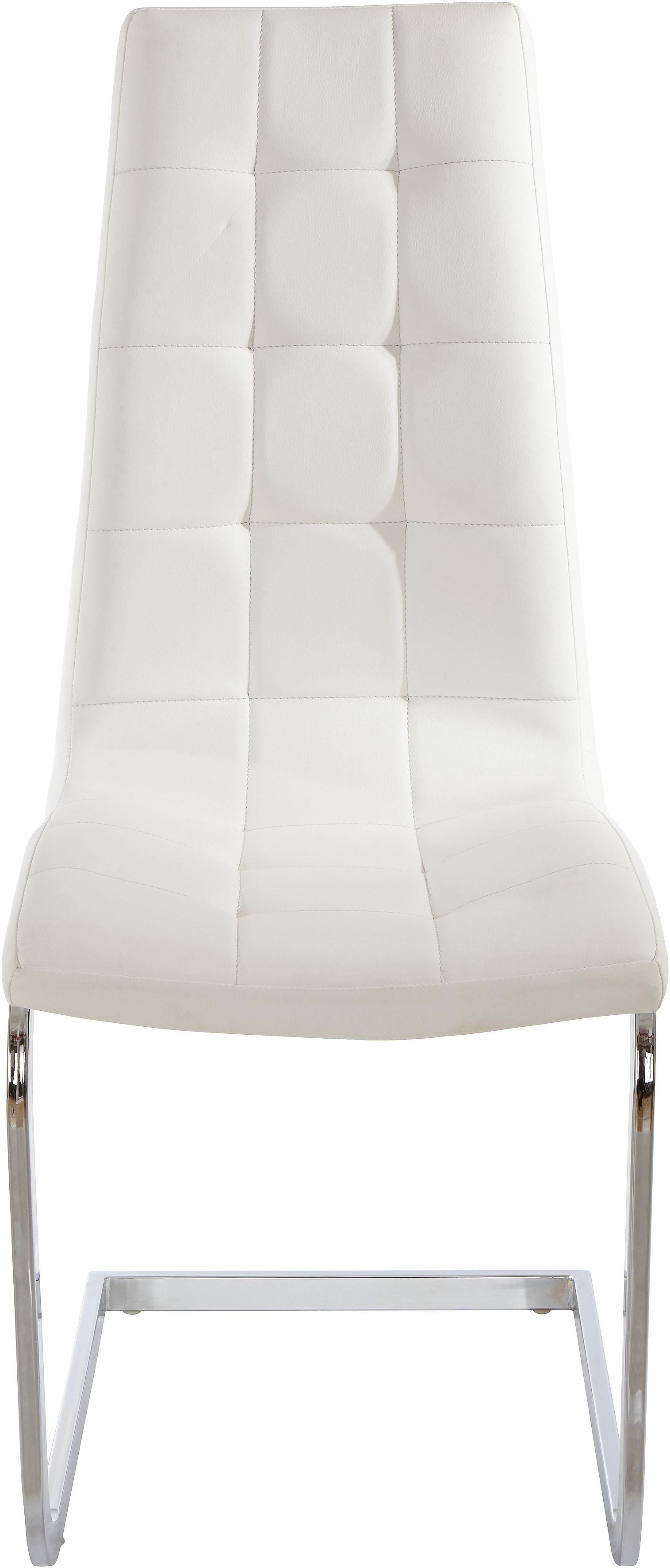 OTTO home Freischwinger Lola (Set, 4 St), 2 oder 4 Stück, Bezug in Kunstleder oder Samtsoff, chrom Metallgestell