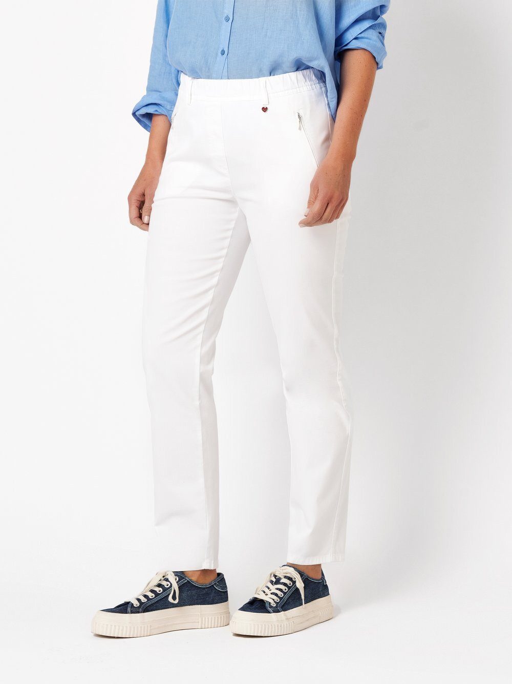 Relaxed by TONI Stretch-Hose Alice Slim 7/8 mit Zippertaschen