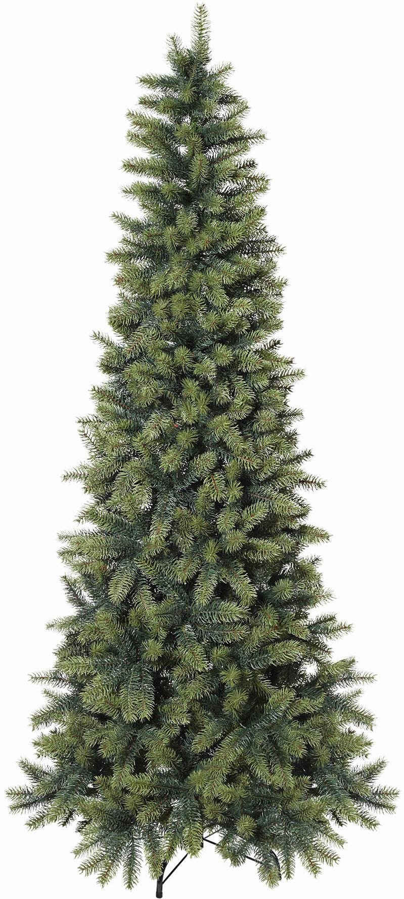 Creativ deco Künstlicher Weihnachtsbaum Weihnachtsdeko aussen, künstlicher Christbaum, Tannenbaum, in schlanker Form