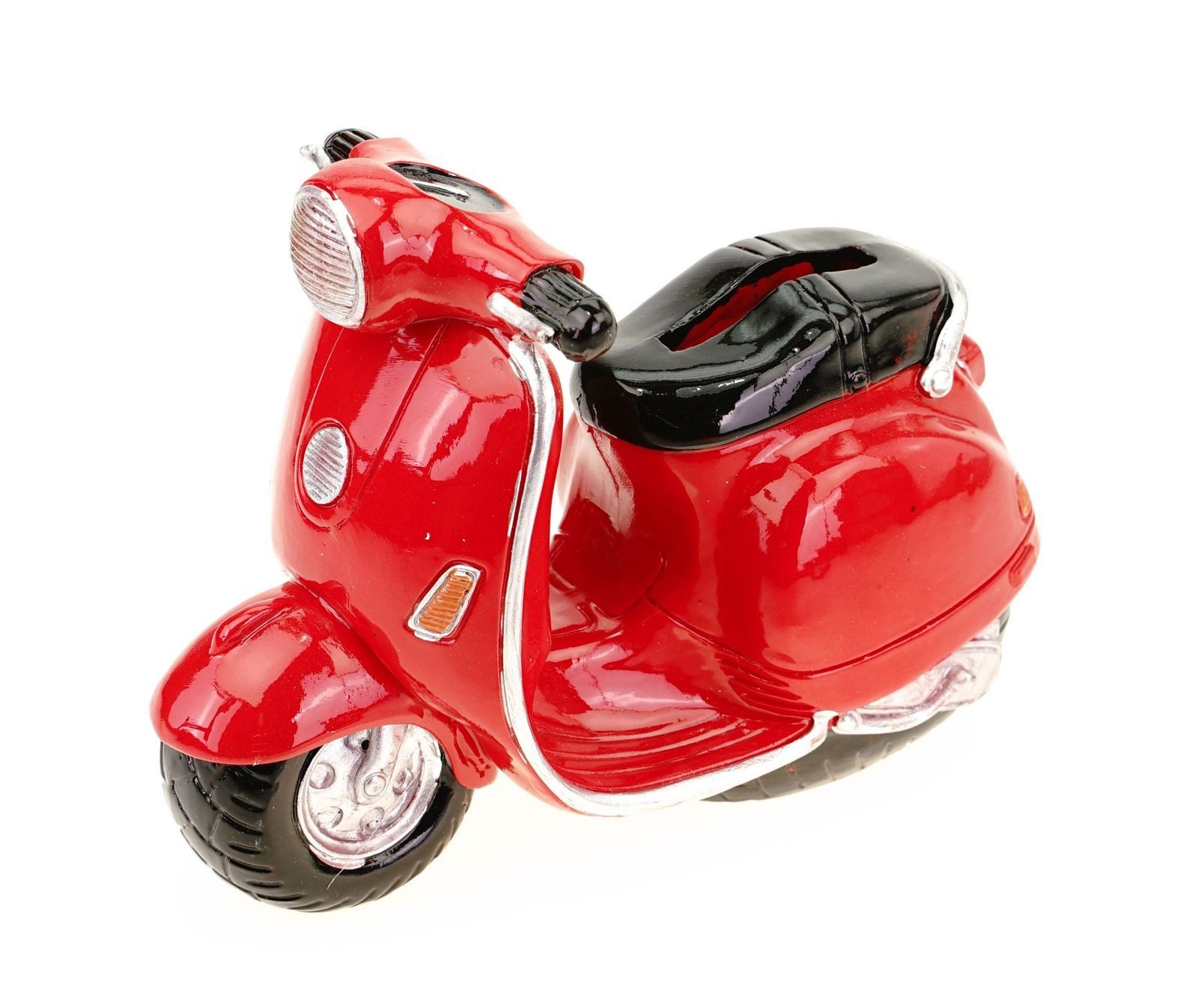 Kremers Schatzkiste Spardose Spardose Motorroller Rot Handbemalte Sparbüchs günstig online kaufen