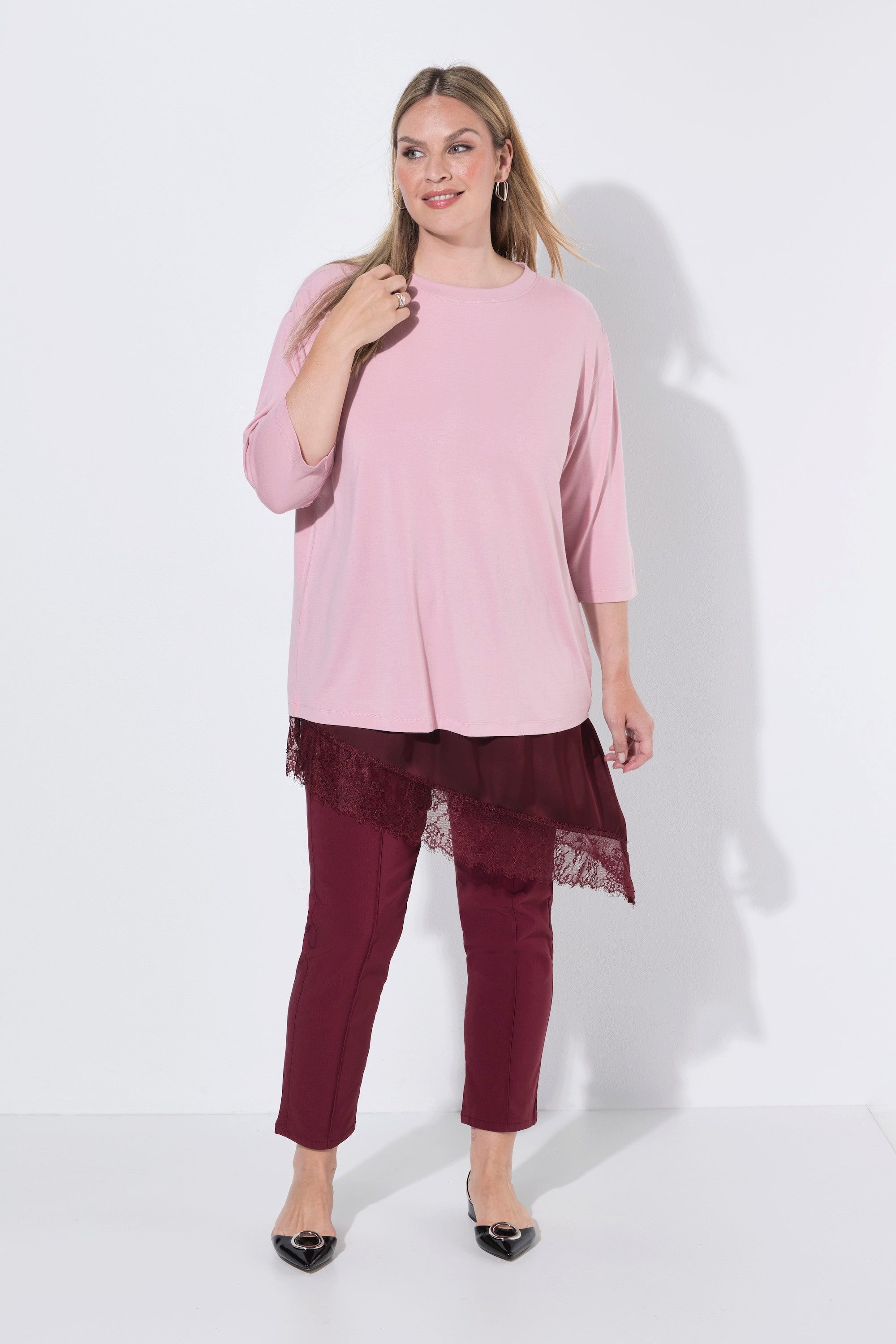 MIAMODA Minirock Satin-Rock A-Linie