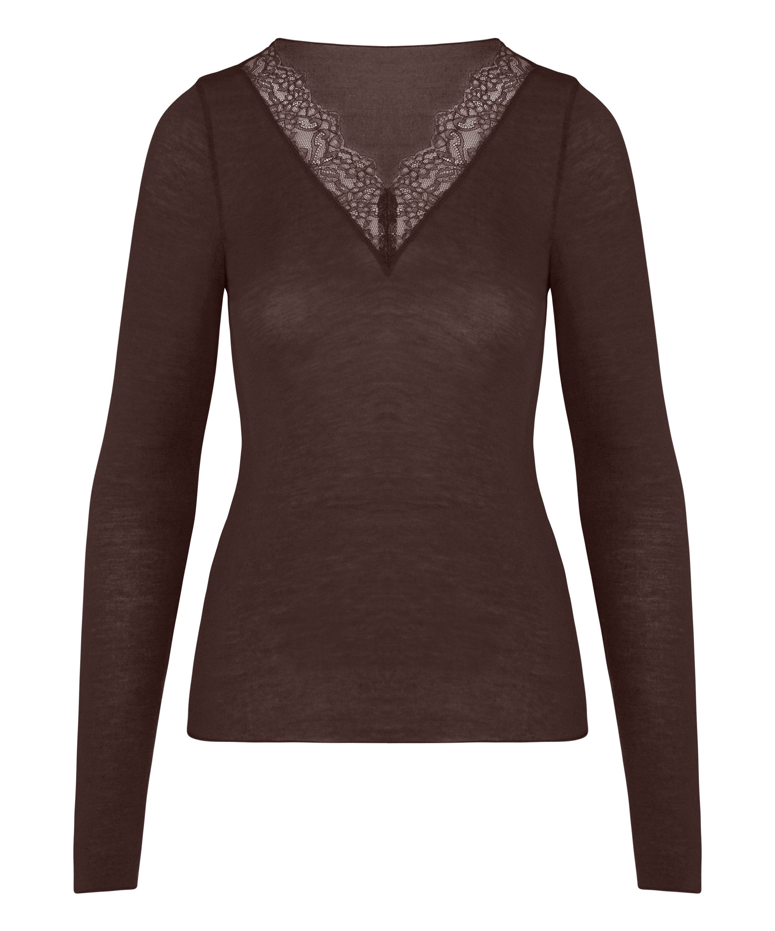 Hunkemöller Pyjama super soft Lace V-Neck shirt with Cashmere – Bild 5 von 5