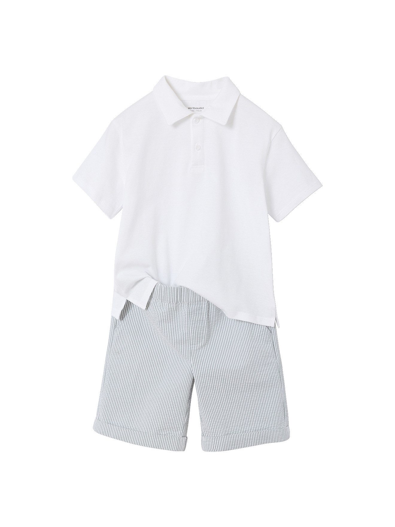 Hemd & Hose Set aus Poloshirt & Shorts für Jungen