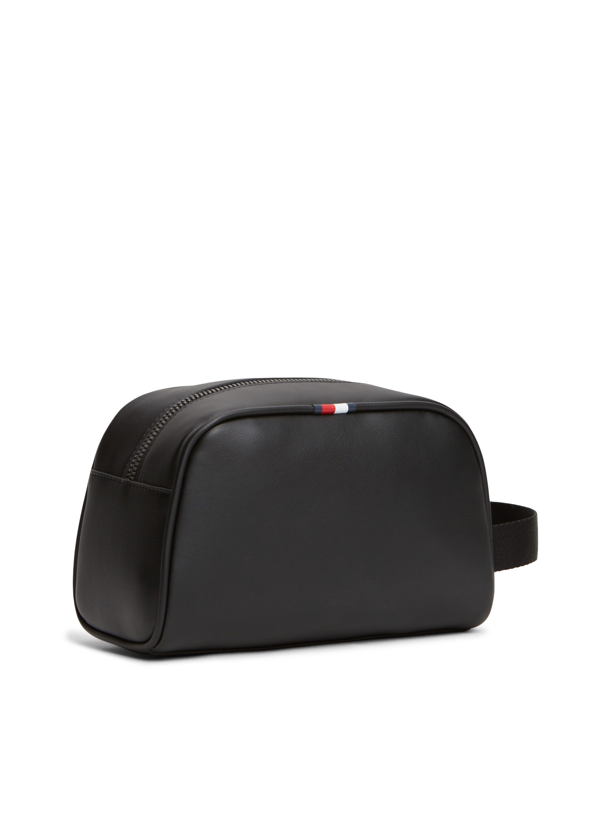 Tommy Hilfiger Kulturbeutel TH FOUNDATION WASHBAG, Unisex Waschbeutel, Minibag mit Hardcover-Logoflag
