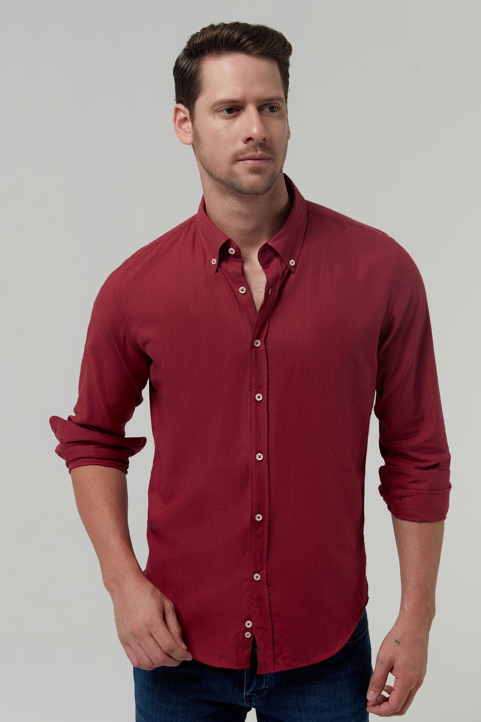 D'S DAMAT Langarmhemd Ds Damat Slim günstig online kaufen
