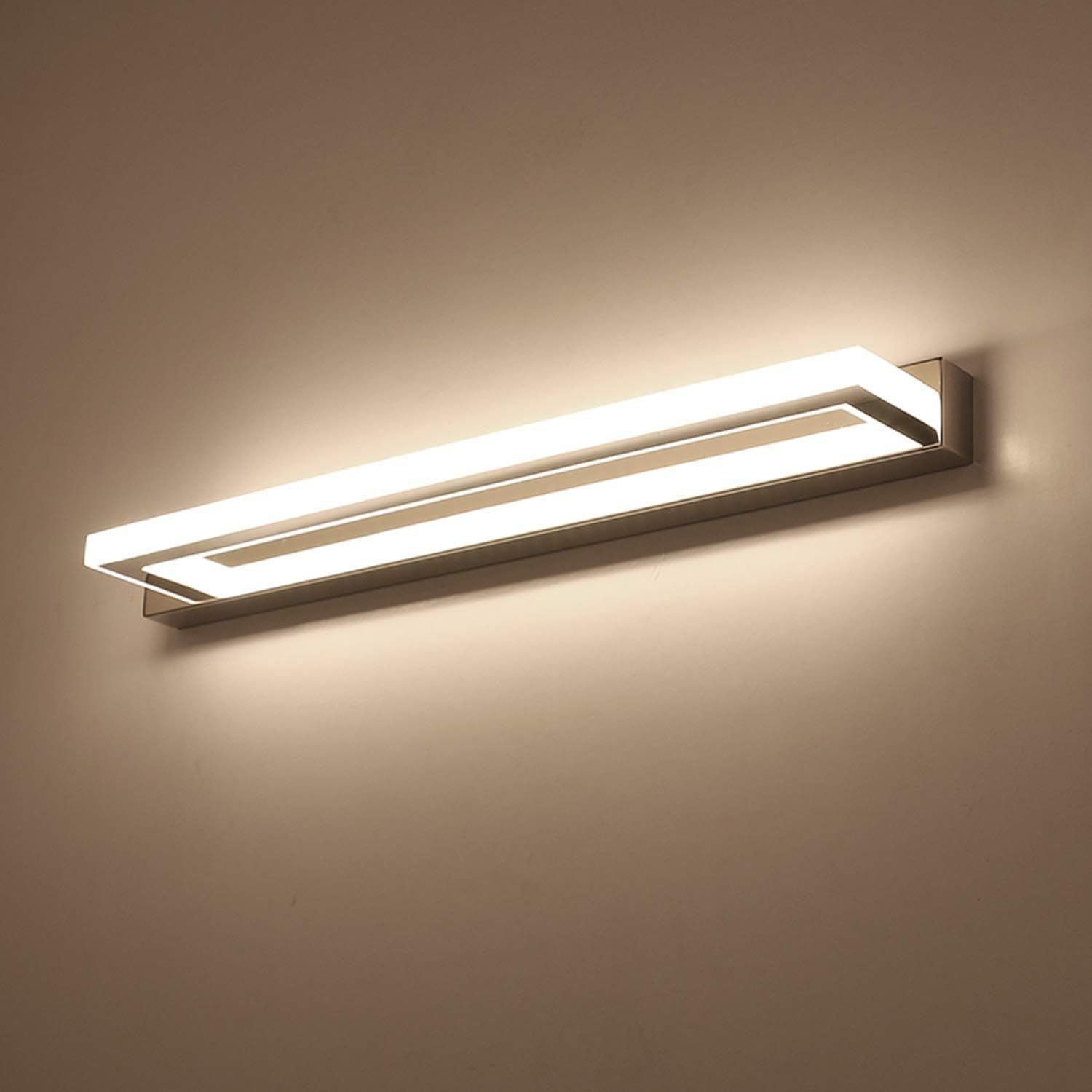 DOPWii Spiegelleuchte LED Spiegelleuchte, 9W Wandmontage Lampe, 42 x 4,5 x 8 cm