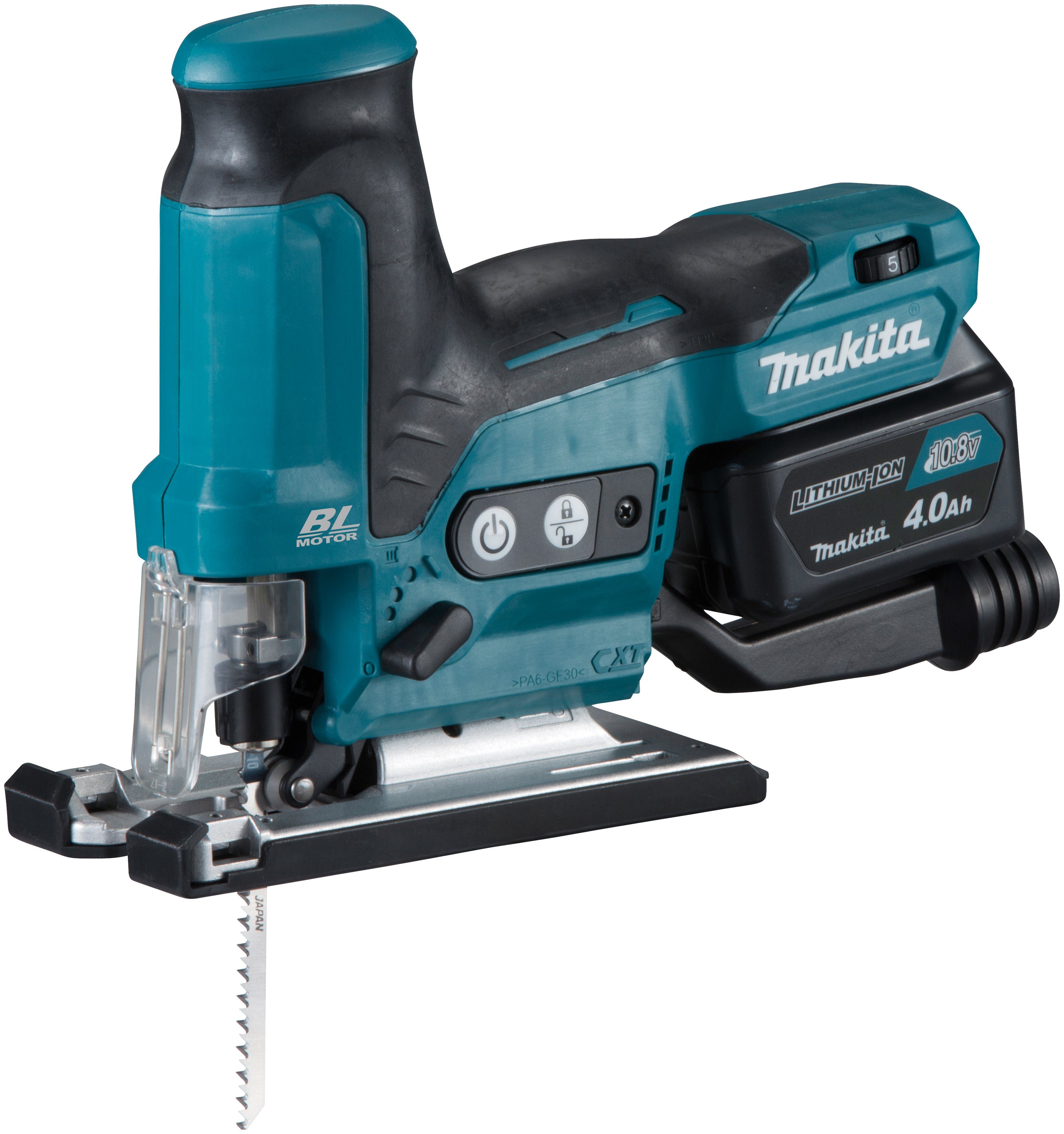 Makita V, Akkus Set, mit Akku-Pendelhubstichsäge 2 JV102DSMJ, und Ladegerät 10,8