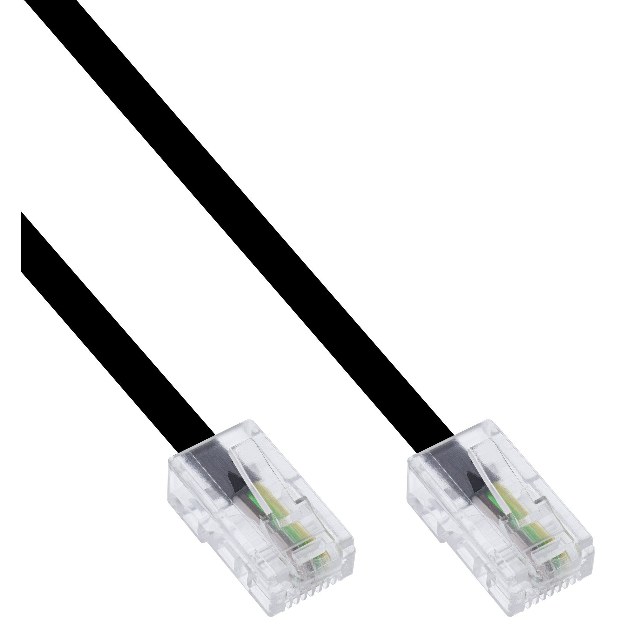 InLine® ISDN Anschlusskabel, RJ45 Stecker / Stecker (8P4C), 5m Telefonkabel