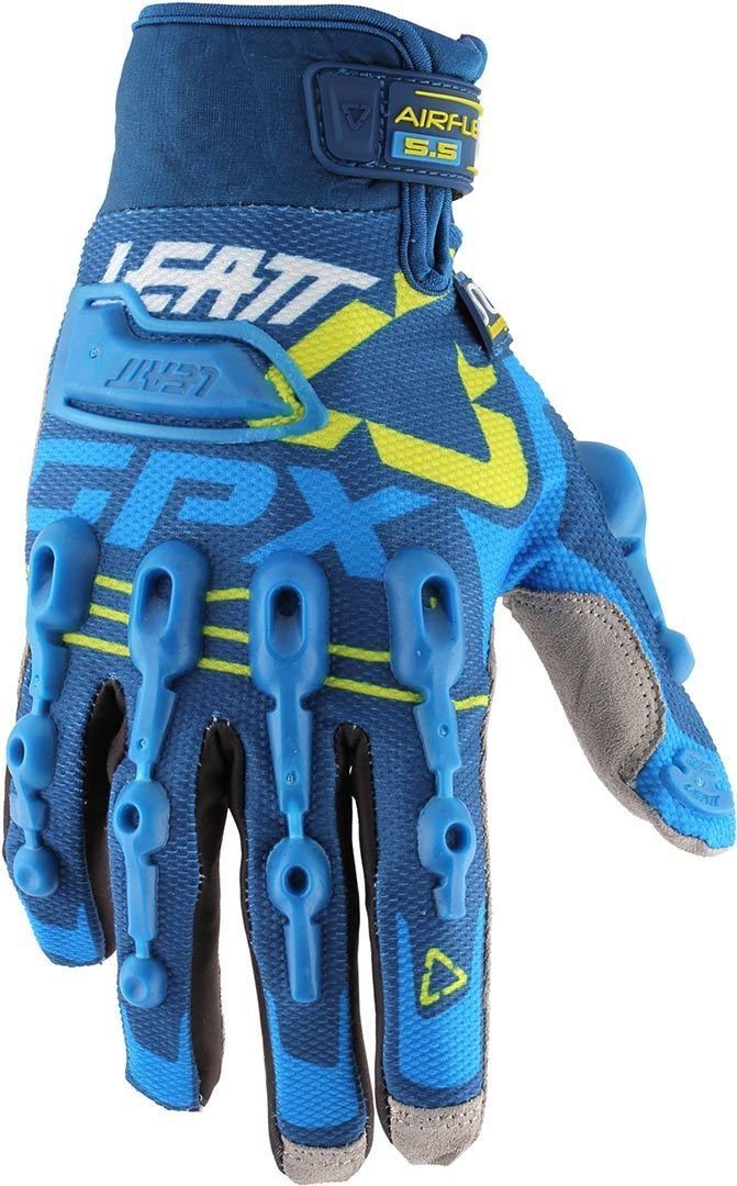 Leatt Motorradhandschuhe GPX 5.5 Windblock Handschuhe Blue/Yellow