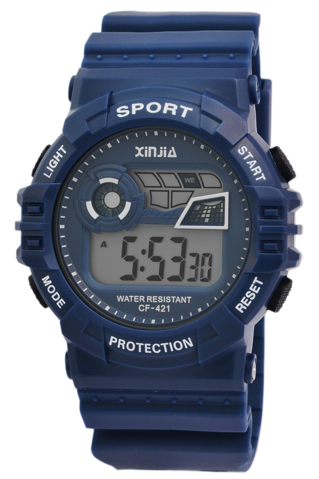 Quarzuhr XI008 Digitaluhr, Kunststoff, Silikonarmband, D 46 mm