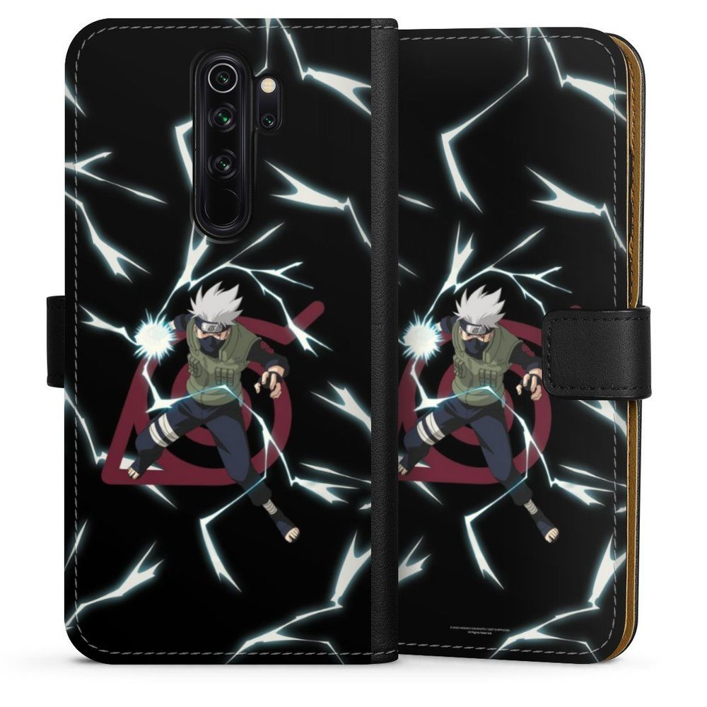 DeinDesign Handyhülle Kakashi Naruto Shippuden Offizielles Lizenzprodukt  Kakashi Raikiri, Xiaomi Redmi Note 8 Pro Hülle Handy Flip Case Wallet Cover