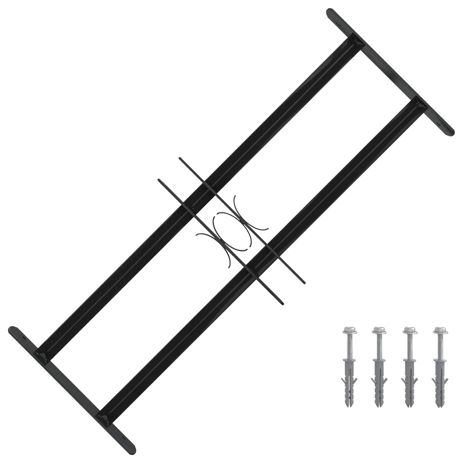 vidaXL Fenster Fenstersicherheitsgitter 76 x 30 cm Galvanisiertes Stahl
