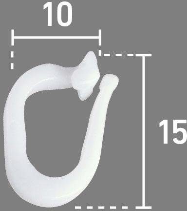 Good Life Faltenclip Iva, Vorhänge, Raffrollos, (Packung, 20-St), für Raffrollos und Vorhänge
